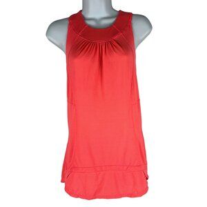 Lululemon Women's Racerback Workout Tank Top Size M Coral Pink